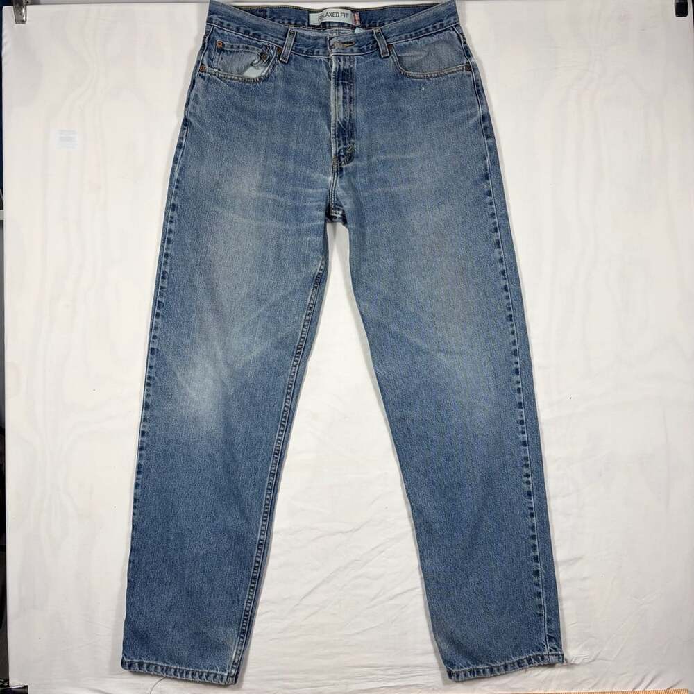 Levi's 550 Relaxed Fit Size W36 L34 Blue Denim Jeans